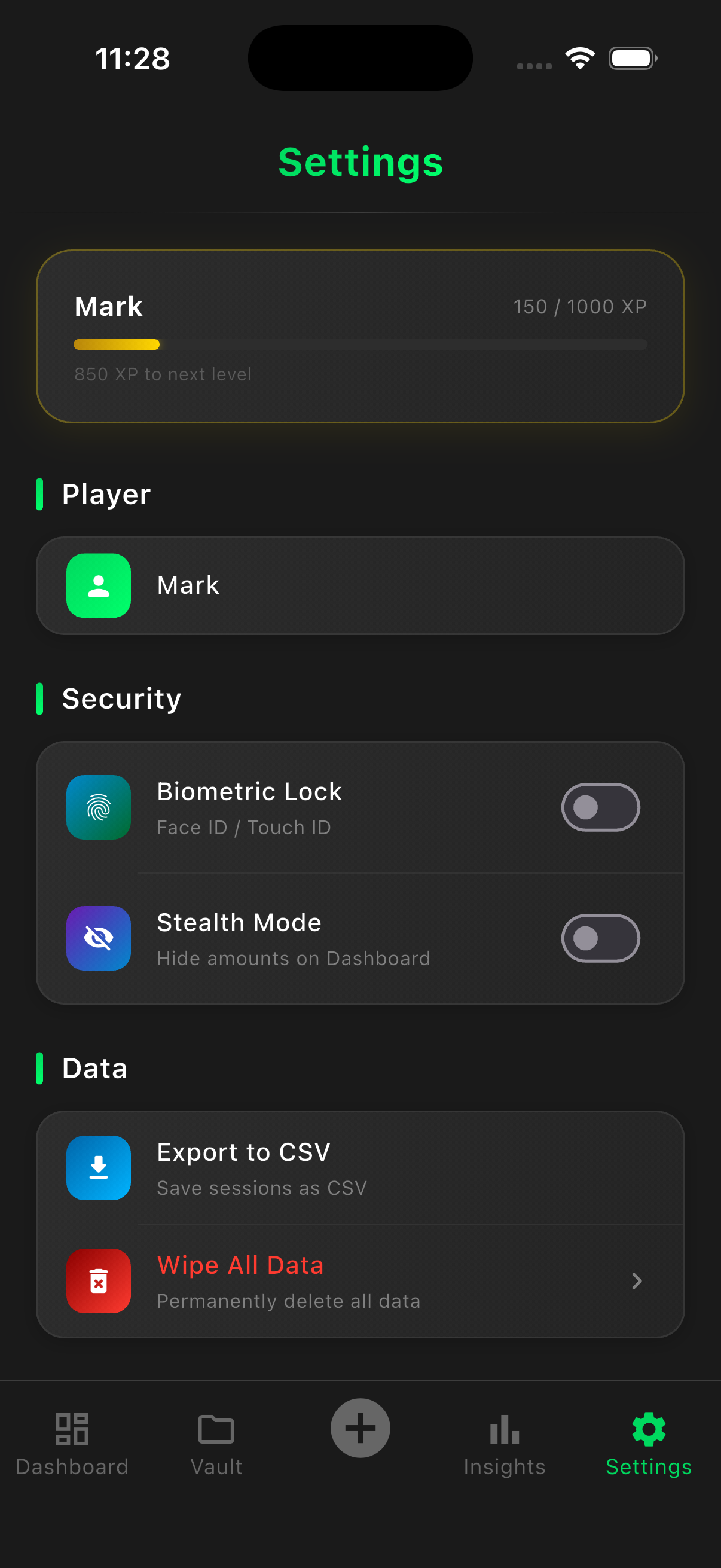 Settings